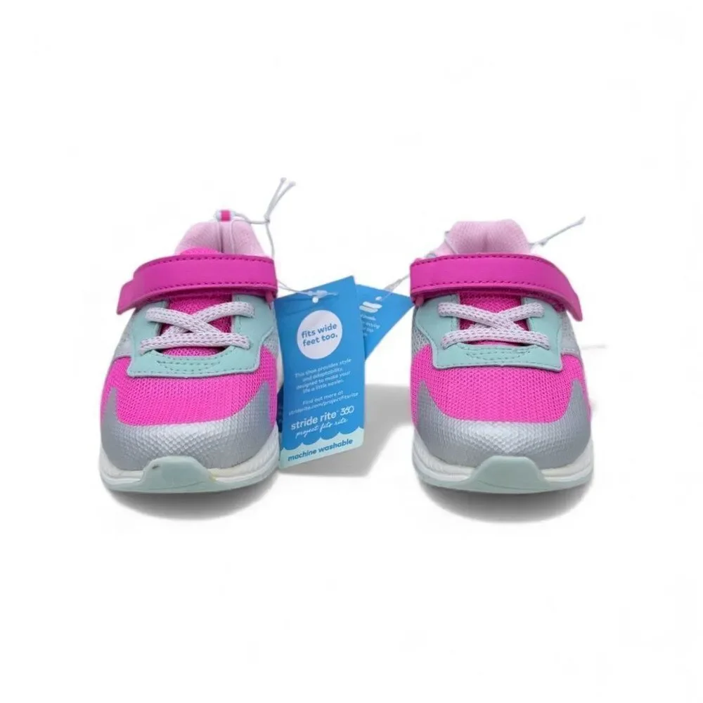 Stride Rite Adler Supportive Sneakers Toddler Size 9 Lightweight Hook-and-Loop